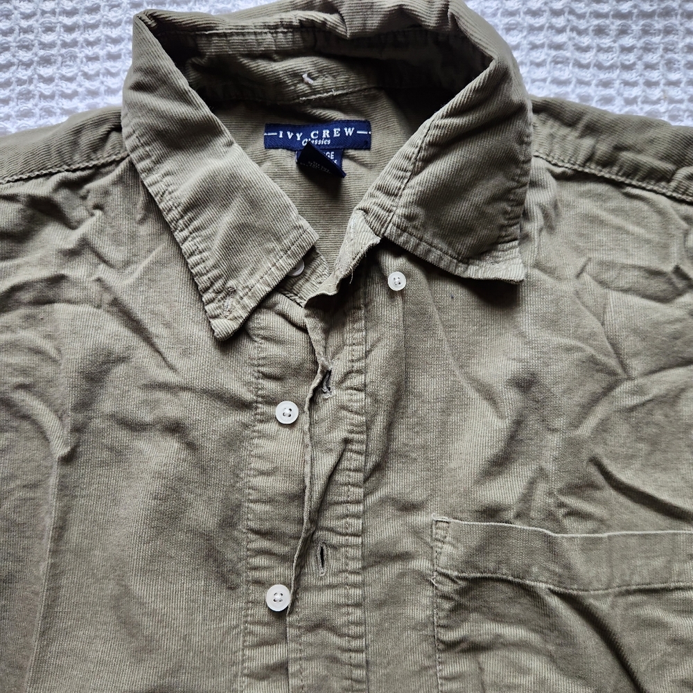 green button down